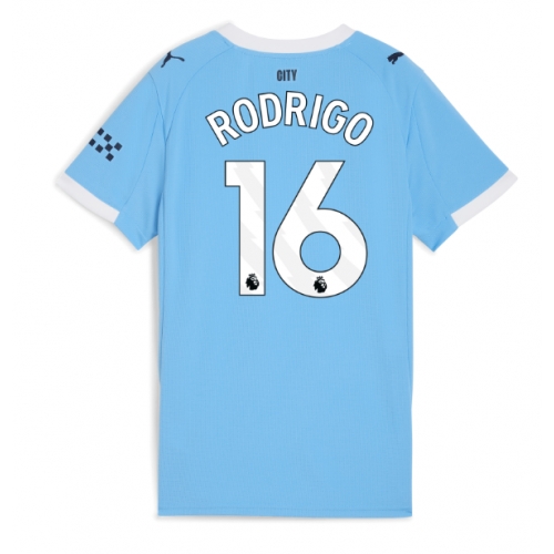 Billige Fotballdrakt Manchester City Rodri Hernandez #16 Replika Hjemmedrakt Dame 2025-26 Kortermet Billige Fotballdrakt Manchester City Rodri Hernandez #16 Replika Hjemmedrakt Dame 2025-26 Kortermet